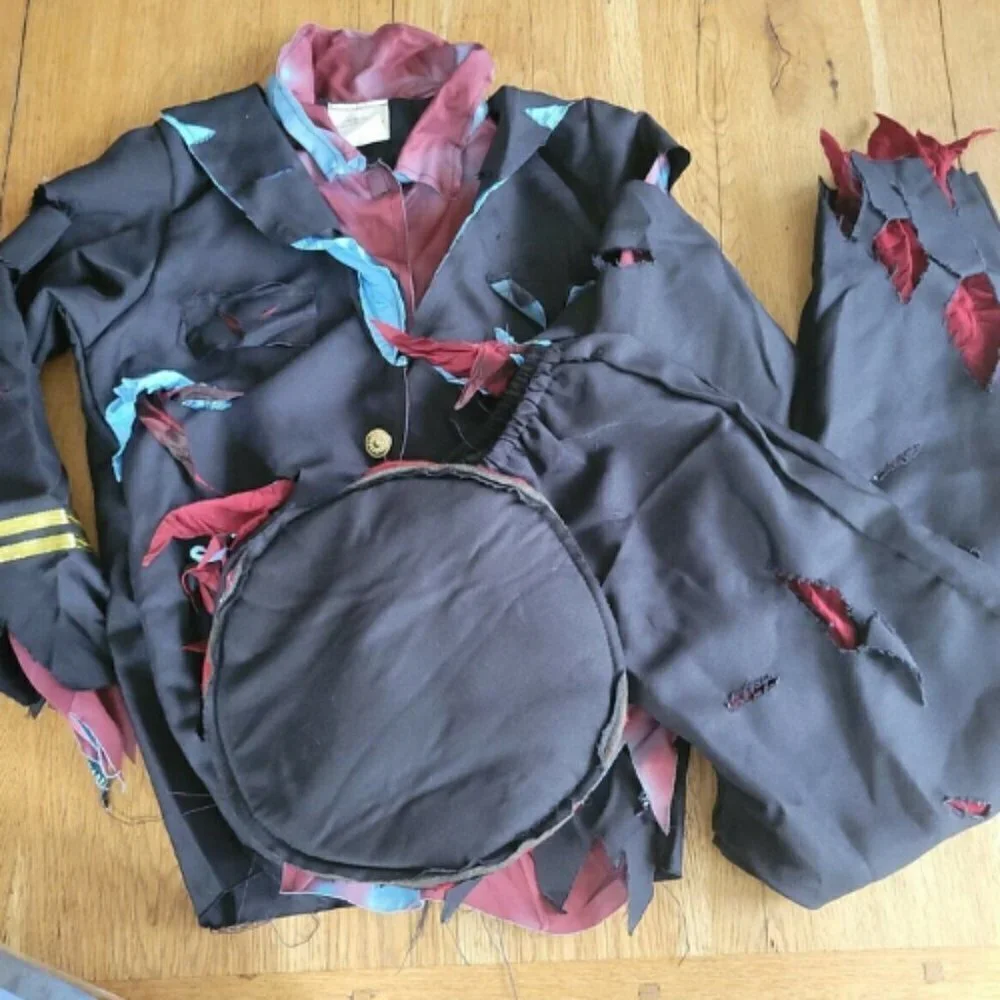 SPIRIT Un-dead Officer Costume Sz. Large 12-14 Gently Used